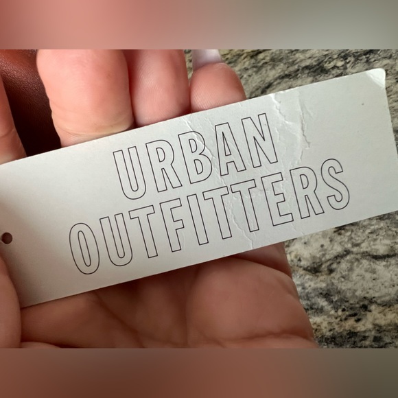 NWT URBAN OUTFITTERS Two Tone Brown Vegan Leather Handbag Purse Silver Accent - Picture 10 of 16